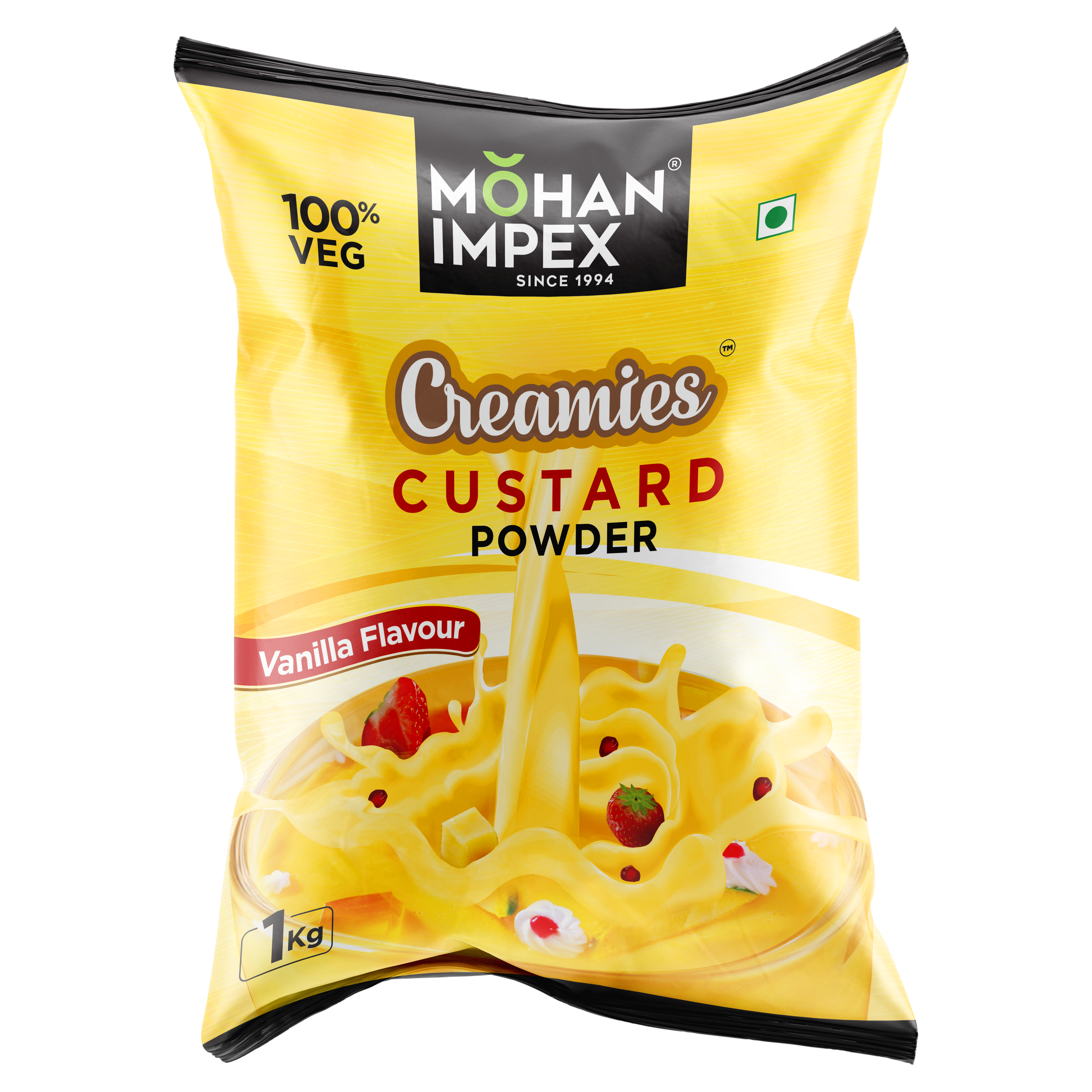 Mohan Impex 1kg Custard Powder- Vanilla